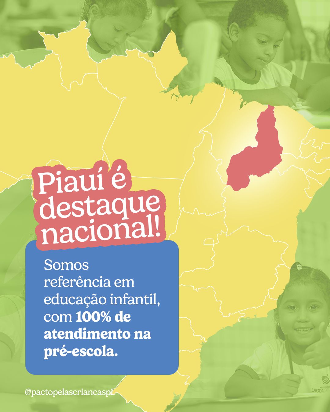 Piauí é destaque nacional com universalização do acesso à Pré-escola, aponta estudo do Todos Pela Educação